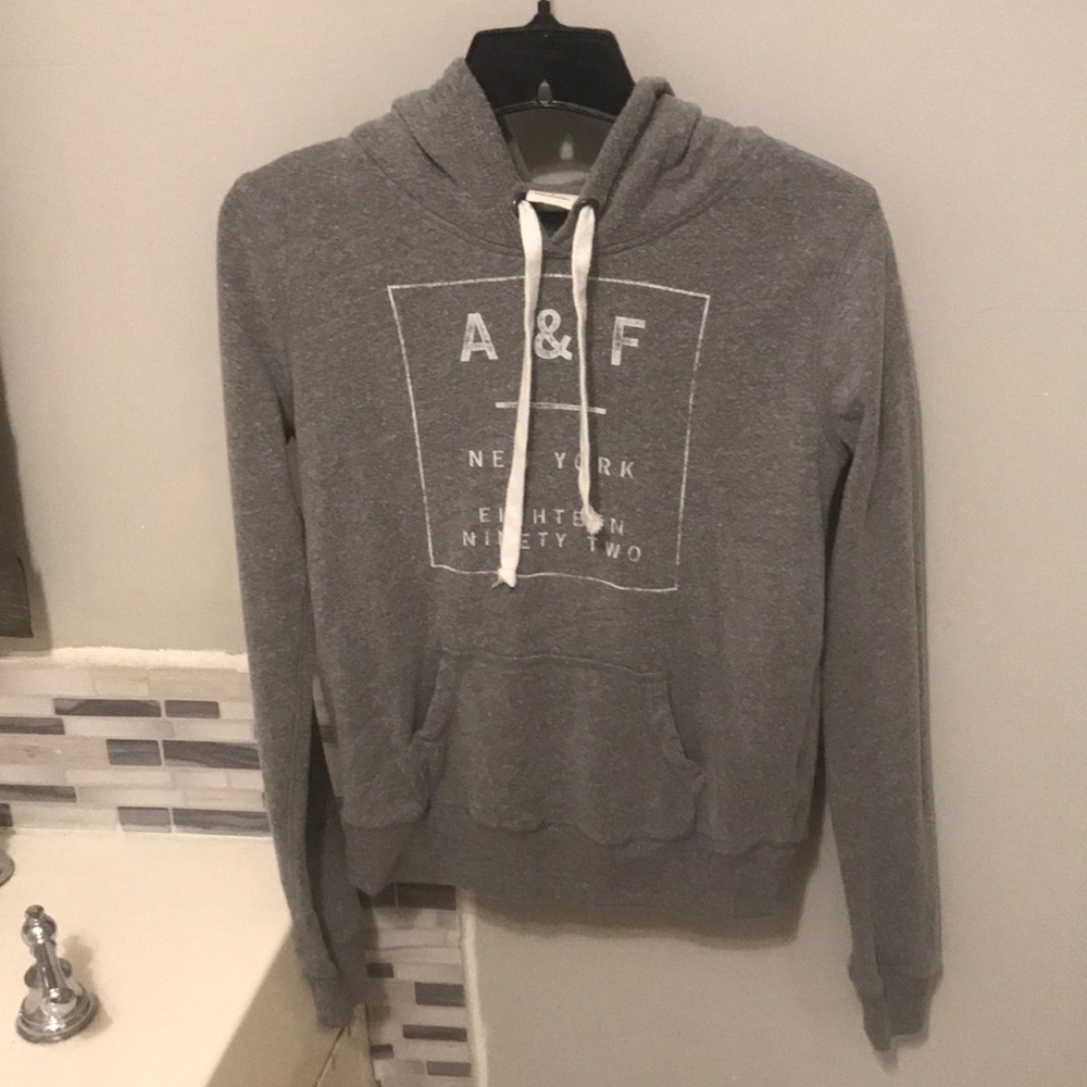 Grey Abercrombie hoodie